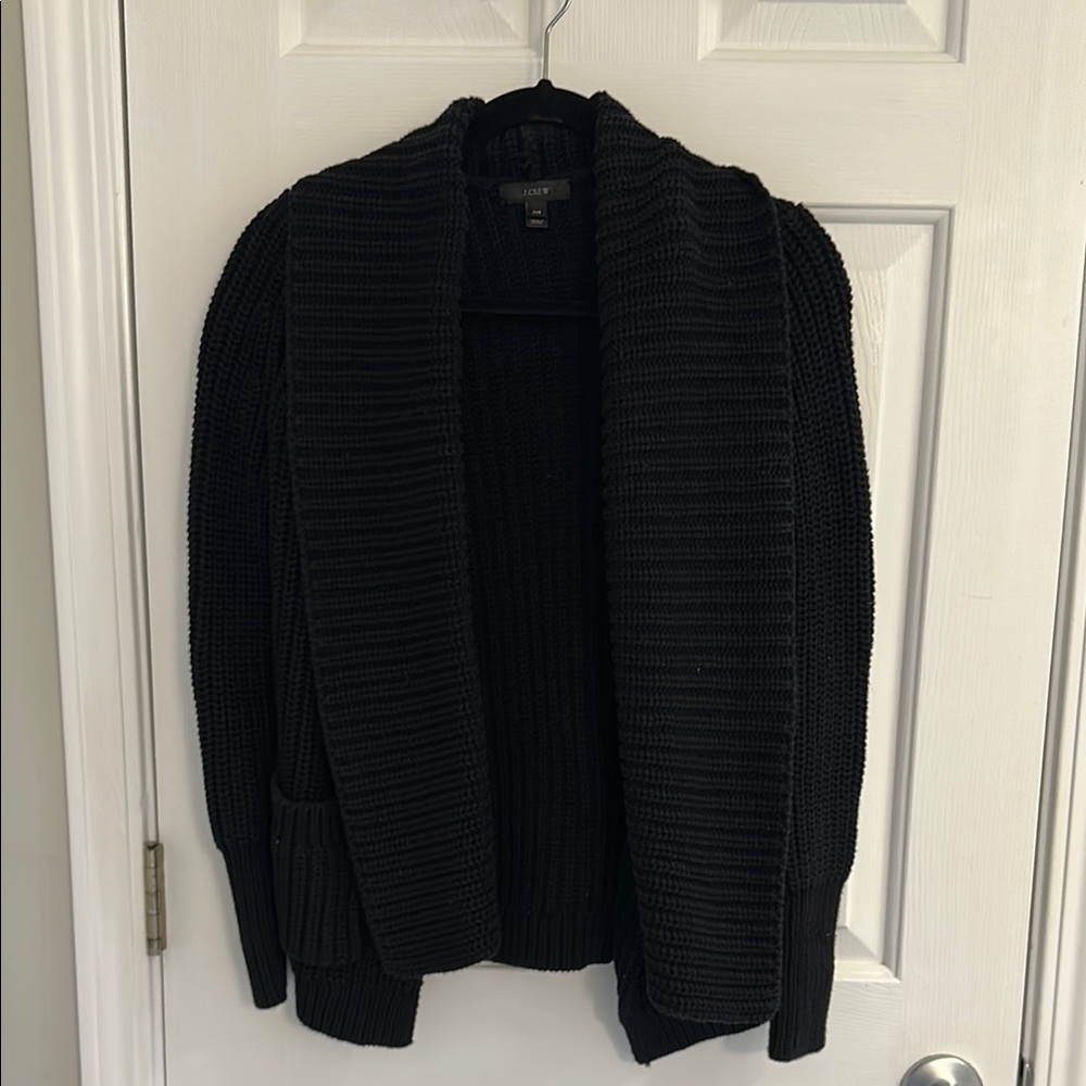 J.Crew Black Knit Cardigan XXS